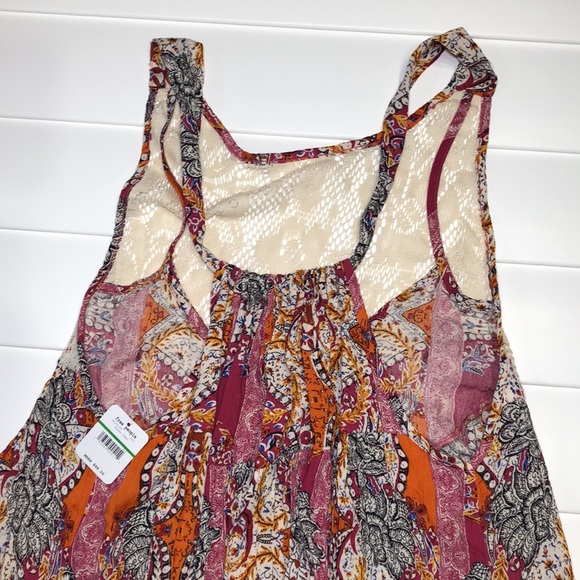 NWT Intimately free people floral combo tunic tank/mini dress - Picture 11 of 12